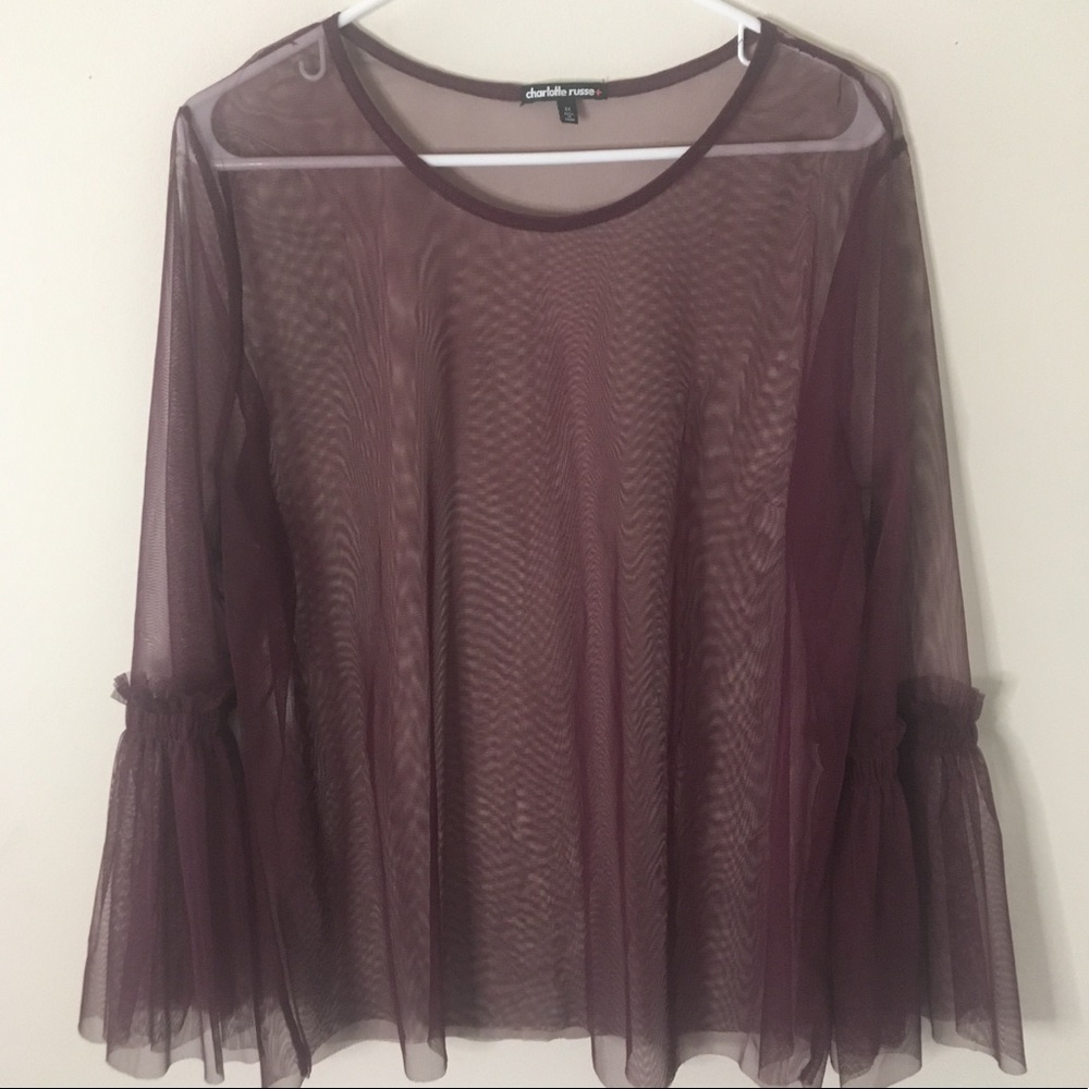 Sheer Purple blouse